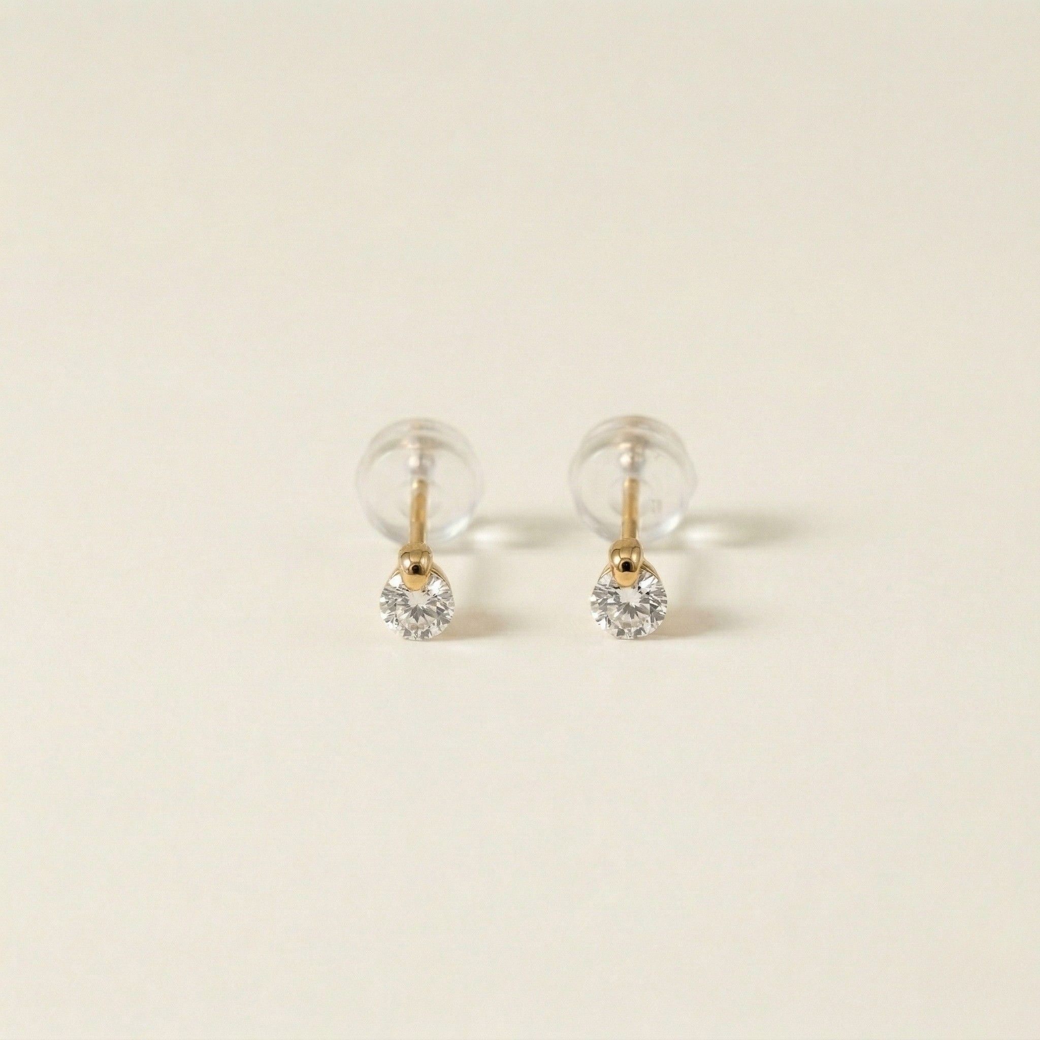K18 ゴールド スタッドピアス（ダイヤモンド0.30ct） – SHIPPO KYOTO