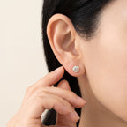 K18ゴールド スタッドピアス（SI〜VSクラス ダイヤモンド計0.60ct・0.80ct｜CGLソーティングメモ付）