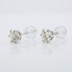 PT900プラチナ スタッドピアス（SI〜VSクラス ダイヤモンド計0.60ct・0.80ct｜CGLソーティングメモ付）