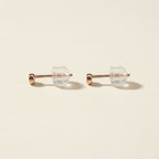 K18 ピンクゴールド スタッドピアス（ダイヤモンド0.08ct）