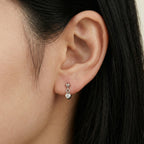 K18 ホワイトゴールド スタッドピアス（ダイヤモンド0.02ct）