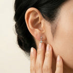 K18 ホワイトゴールド スタッドピアス（ダイヤモンド0.02ct）