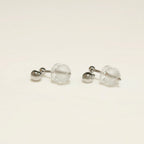 K18 ホワイトゴールド スタッドピアス（ダイヤモンド0.02ct）