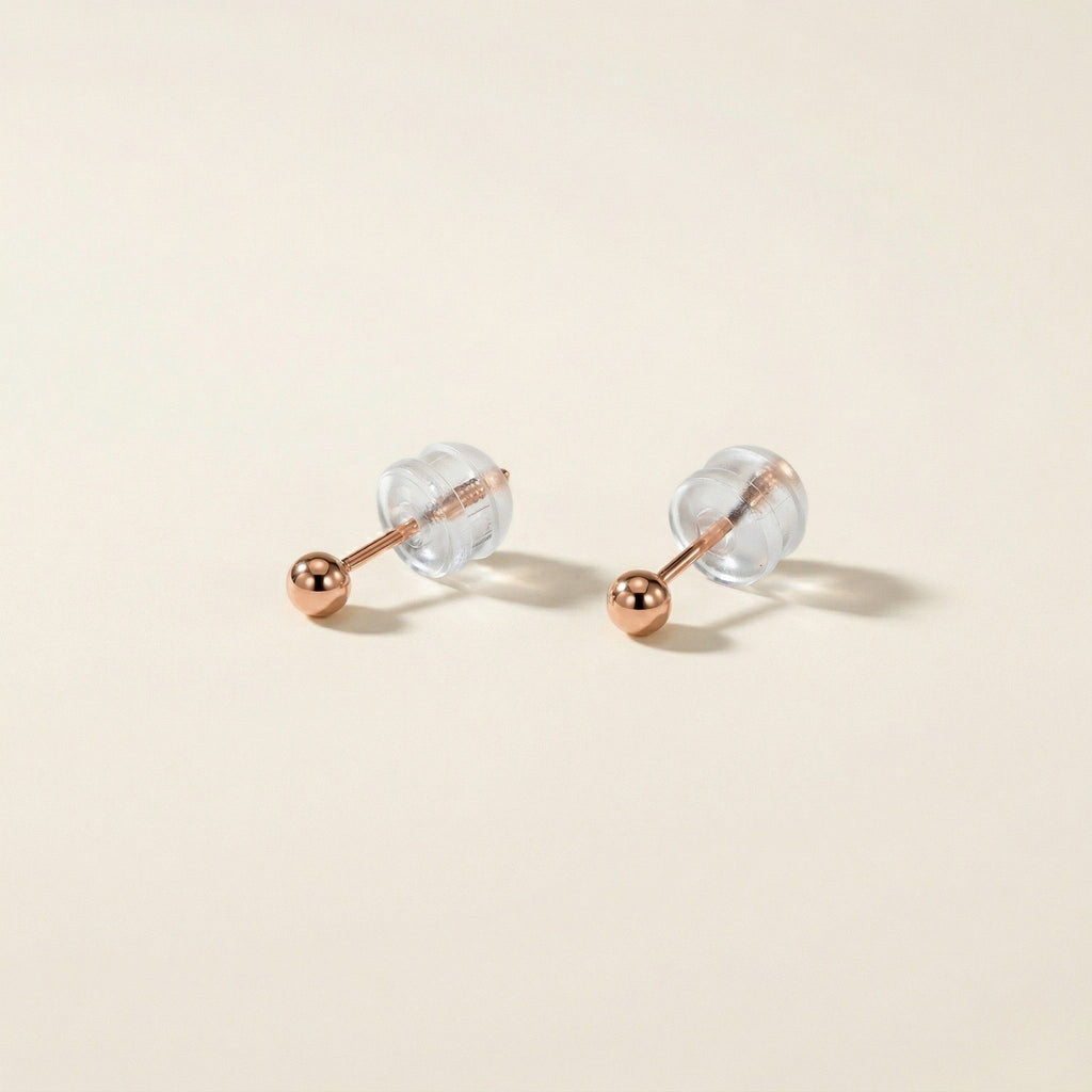 K18 ピンクゴールド 2.5mmボール スタッドピアス