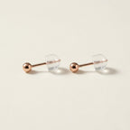 K18 ピンクゴールド 2.5mmボール スタッドピアス