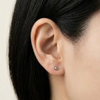 K14 ホワイトゴールド 3mmボール スタッドピアス