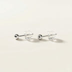 K14 ホワイトゴールド 3mmボール スタッドピアス