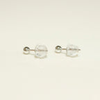 K14 ホワイトゴールド 3mmボール スタッドピアス