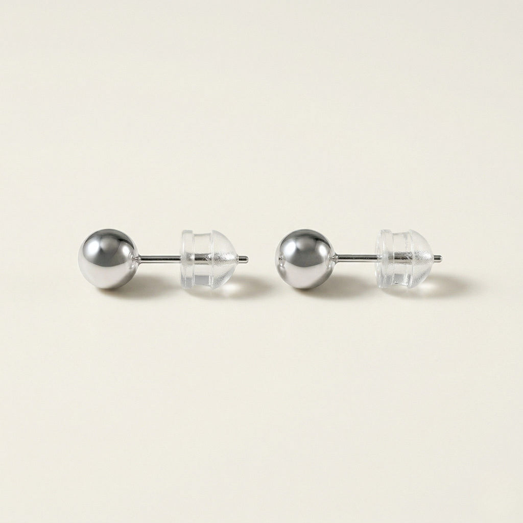 PT900 プラチナ 5mmボール スタッドピアス