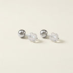 PT900 プラチナ 5mmボール スタッドピアス