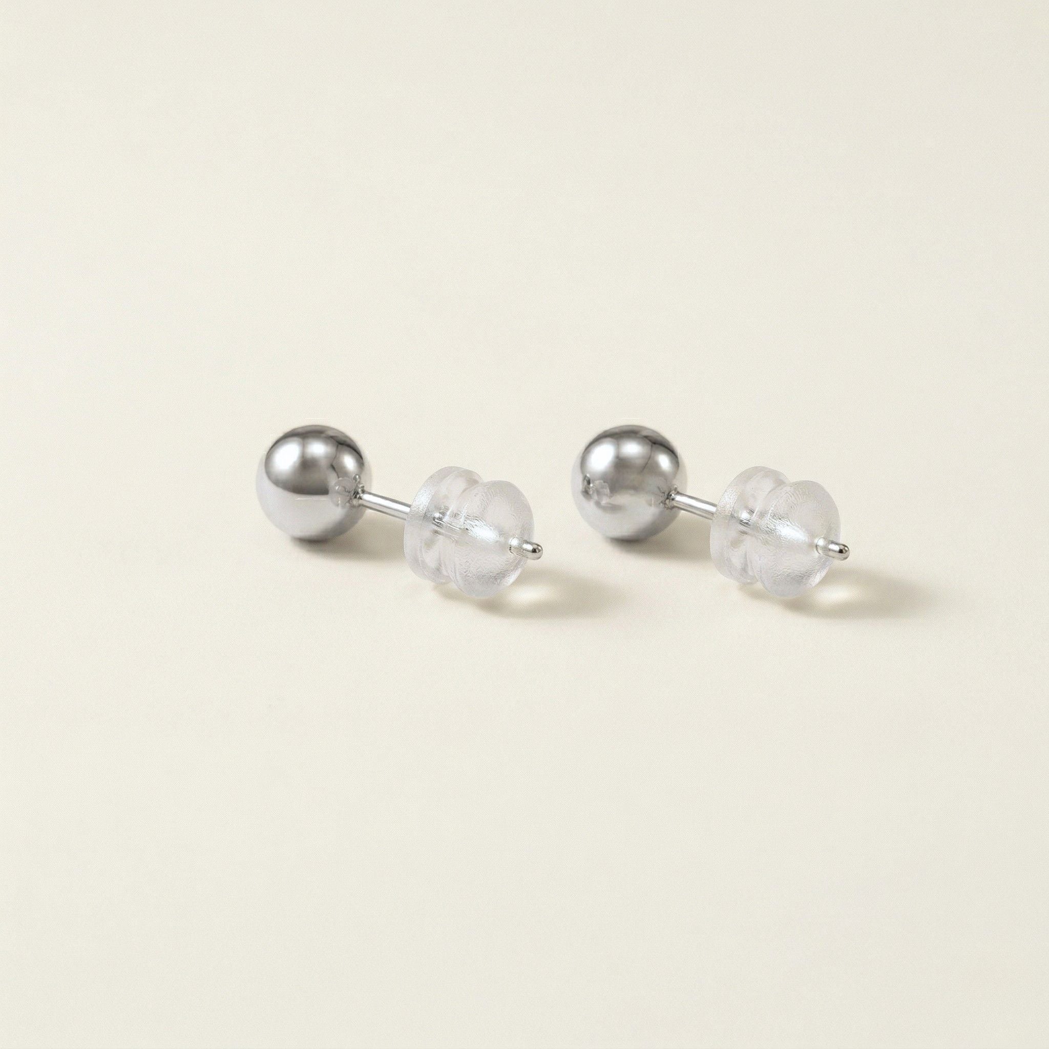 PT900 プラチナ 5mmボール スタッドピアス