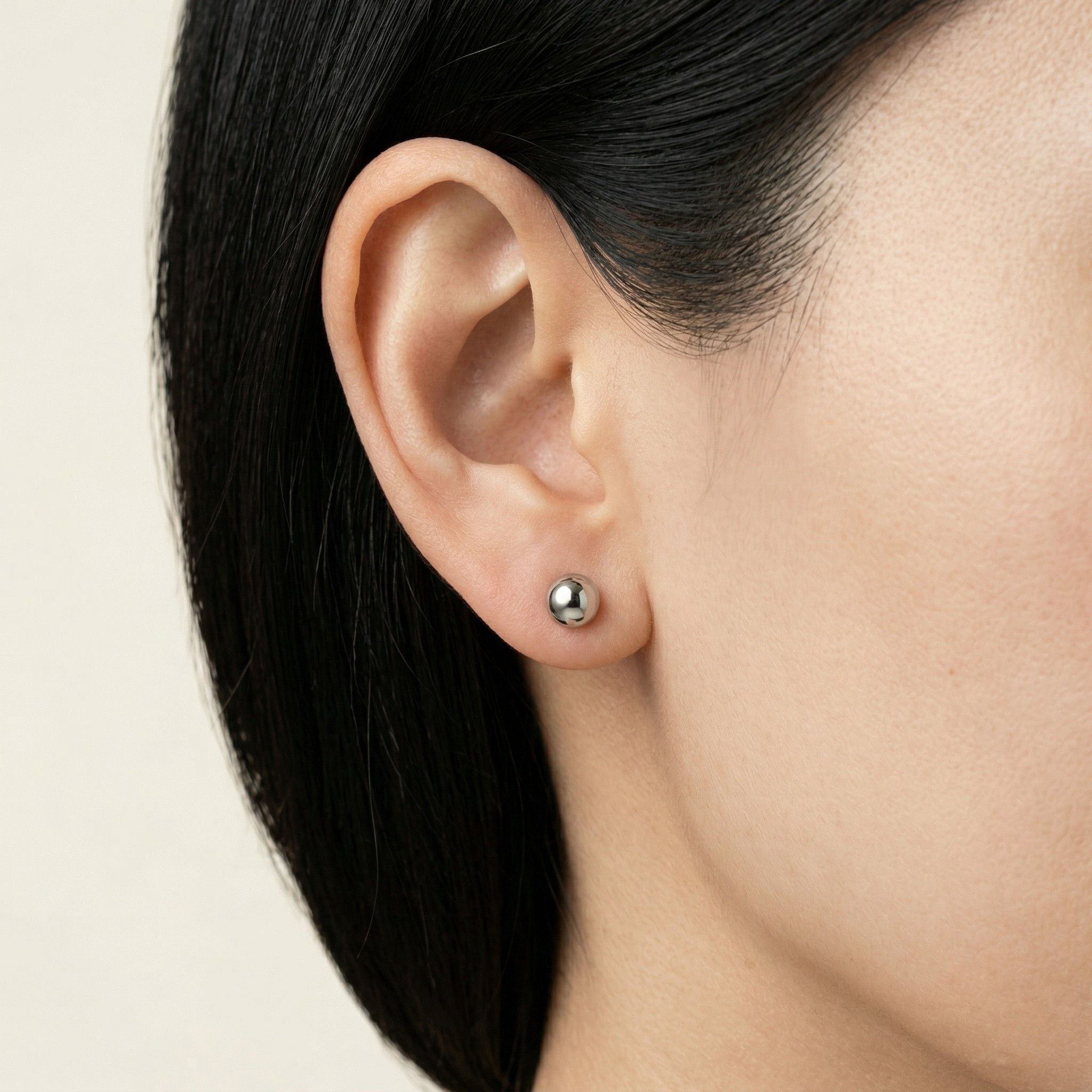 PT900 プラチナ 6mmボール スタッドピアス