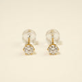 K18 ゴールド スタッドピアス（SIクラス ダイヤモンド計0.20ct）