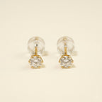 K18 ゴールド スタッドピアス（SIクラス ダイヤモンド計0.20ct）