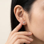 K18 ゴールド スタッドピアス（SIクラス ダイヤモンド計0.20ct）