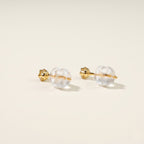 K18 ゴールド スタッドピアス（SIクラス ダイヤモンド計0.20ct）