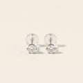 PT900 プラチナ スタッドピアス（SIクラス ダイヤモンド計0.20ct）