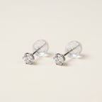PT900 プラチナ スタッドピアス（SIクラス ダイヤモンド計0.20ct）