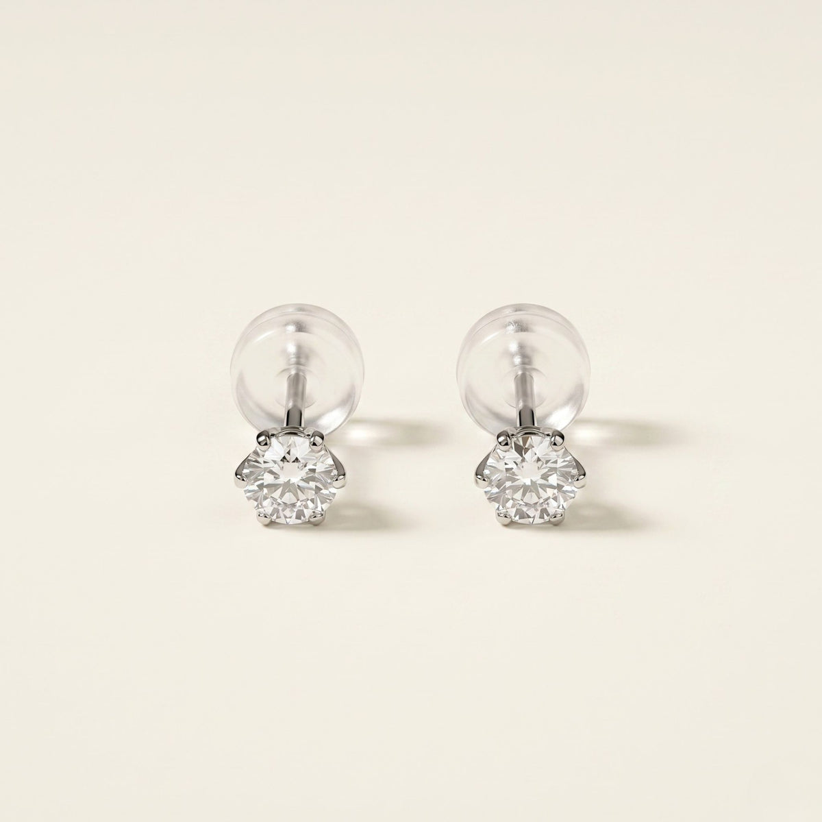 PT900 プラチナ スタッドピアス（SIクラス ダイヤモンド計0.25ct 