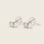 PT900 プラチナ スタッドピアス（SIクラス ダイヤモンド計0.25ct）