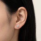 PT900 プラチナ スタッドピアス（SIクラス ダイヤモンド計0.25ct）