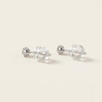 PT900 プラチナ スタッドピアス（SIクラス ダイヤモンド計0.25ct）