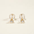 K18 ゴールド スタッドピアス（SIクラス ダイヤモンド計0.08ct）