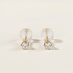 K18 ゴールド スタッドピアス（SIクラス ダイヤモンド計0.10ct）