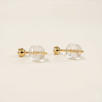 K18 ゴールド スタッドピアス（SIクラス ダイヤモンド計0.08ct）