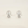 PT900 プラチナ スタッドピアス（SIクラス ダイヤモンド計0.08ct）