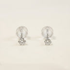 PT900 プラチナ スタッドピアス（SIクラス ダイヤモンド計0.08ct）