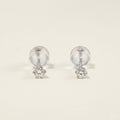 PT900 プラチナ スタッドピアス（SIクラス ダイヤモンド計0.10ct）