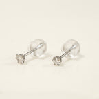 PT900 プラチナ スタッドピアス（SIクラス ダイヤモンド計0.10ct）