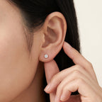 PT900 プラチナ スタッドピアス（SIクラス ダイヤモンド計0.10ct）