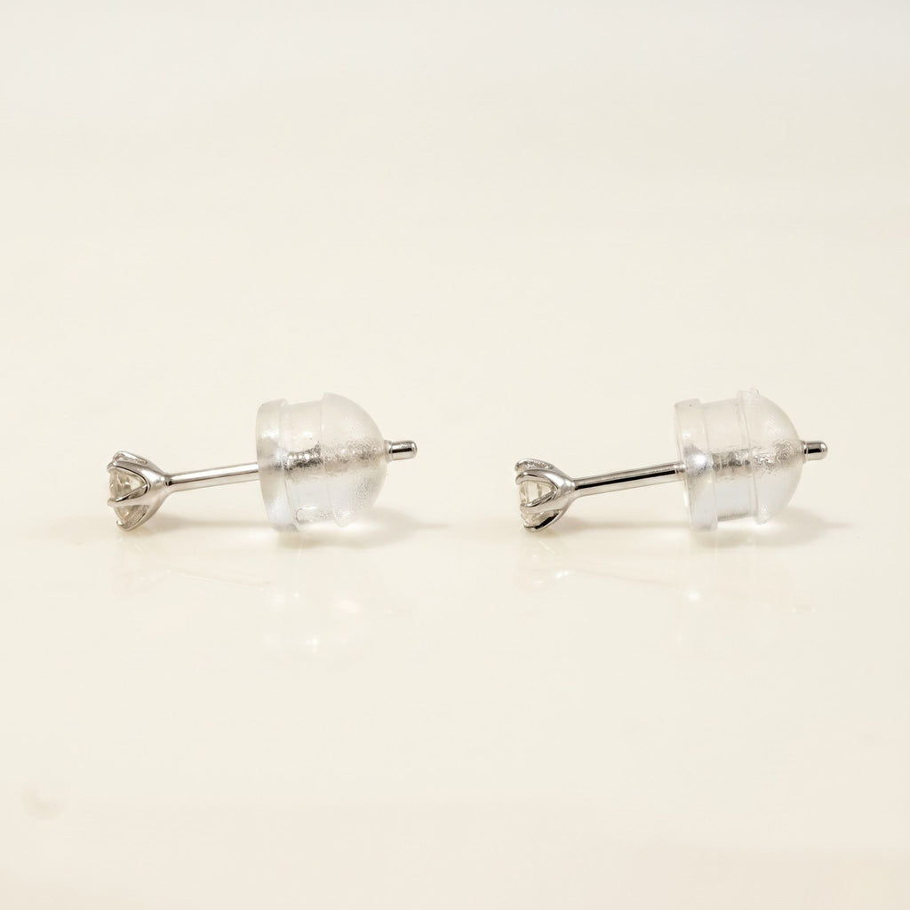 PT900 プラチナ スタッドピアス（SIクラス ダイヤモンド計0.10ct）