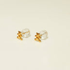 K18 ゴールド テディベアー スタッドピアス