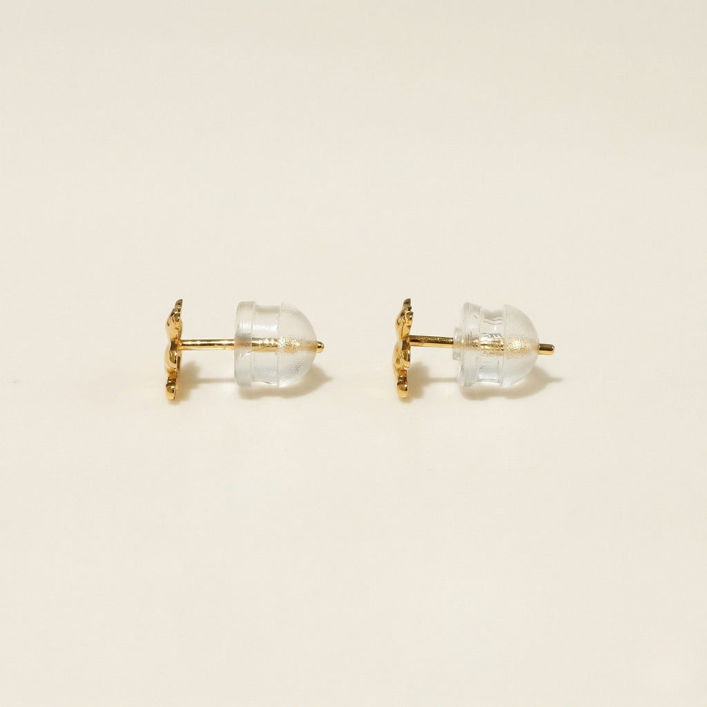 K18 ゴールド テディベアー スタッドピアス