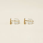 K18 ゴールド テディベアー スタッドピアス