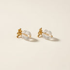 K18 ゴールド テディベアー スタッドピアス