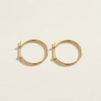 K18 ゴールド 20×1mmリング フープピアス