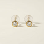 K18 ゴールド スタッドピアス（ダイヤモンド0.10ct）
