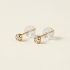 K18 ゴールド スタッドピアス（ダイヤモンド0.10ct）