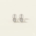 PT900 プラチナ スタッドピアス（ダイヤモンド0.20ct）